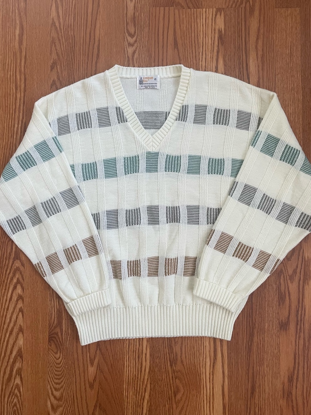 Vintage London Fog Knit Sweater – Made in USA - Picture 2 of 9